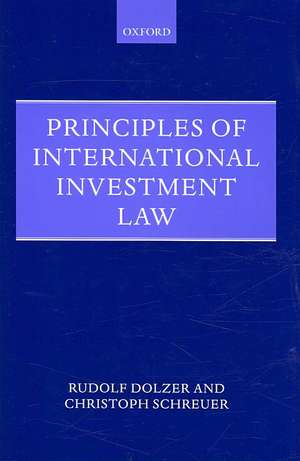 Principles of International Investment Law de Rudolf Dolzer