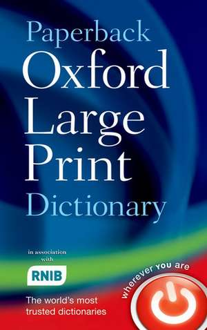 Paperback Oxford Large Print Dictionary de Oxford Languages