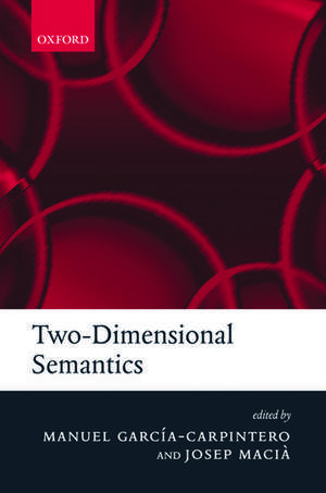 Two-Dimensional Semantics de Manuel Garcia-Carpintero