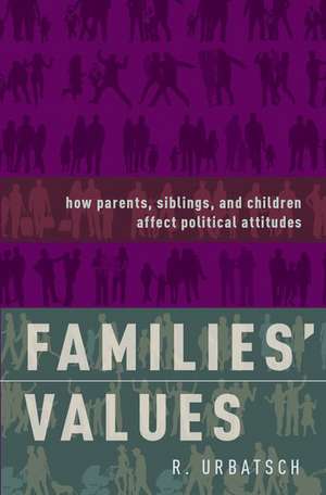 Families' Values: How Parents, Siblings, and Children Affect Political Attitudes de R. Urbatsch