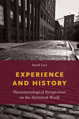 Experience and History: Phenomenological Perspectives on the Historical World de David Carr