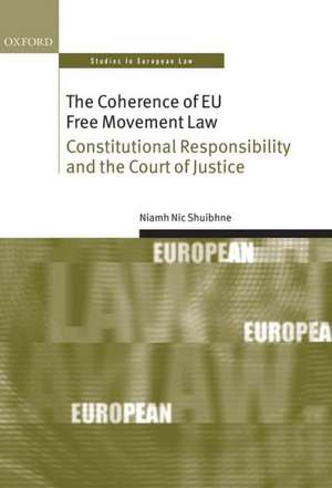 The Coherence of EU Free Movement Law: Constitutional Responsibility and the Court of Justice de Niamh Nic Shuibhne