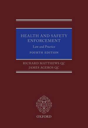 Health and Safety Enforcement: Law and Practice de Richard Matthews QC