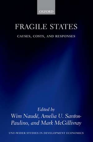 Fragile States: Causes, Costs, and Responses de Wim Naudé