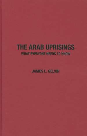 The Arab Uprisings: What Everyone Needs to Know de James L. Gelvin