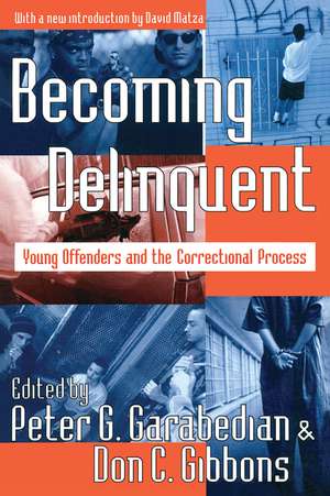 Becoming Delinquent: Young Offenders and the Correctional Process de Peter G. Garabedian