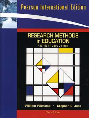 Research Methods in Education: An Introduction: International Edition de William Wiersma