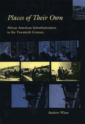 Places of Their Own: African American Suburbanization in the Twentieth Century de Andrew Wiese