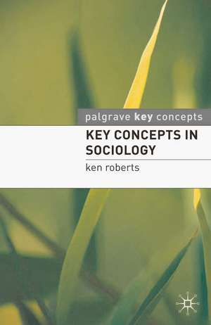 Key Concepts in Sociology de Kenneth Roberts