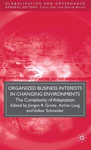 Organized Business Interests in Changing Environments: The Complexity of Adaptation de J. Grote