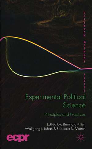 Experimental Political Science: Principles and Practices de B. Kittel