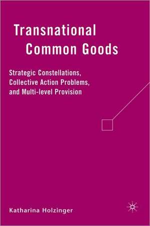 Transnational Common Goods: Strategic Constellations, Collective Action Problems, and Multi-level Provision de K. Holzinger