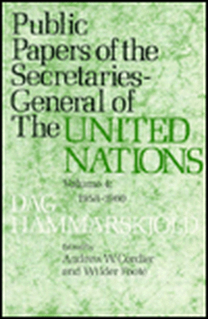 Public Papers of the Secretaries–General of the United Nations – Dag Hammarskjöld, 1953–1956 de Dag Hammarskjöld