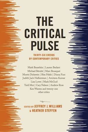 The Critical Pulse – Thirty–Six Credos by Contemporary Critics de Jeffrey Williams