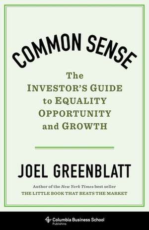 Common Sense de Joel Greenblatt