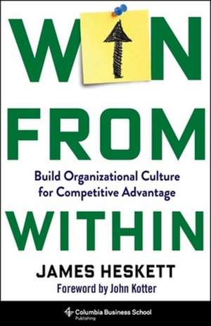 Win from Within – Build Organizational Culture for Competitive Advantage de James Heskett