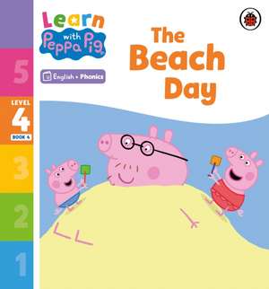 Learn with Peppa Phonics Level 4 Book 4 - The Beach Day (Phonics Reader) de Peppa Pig