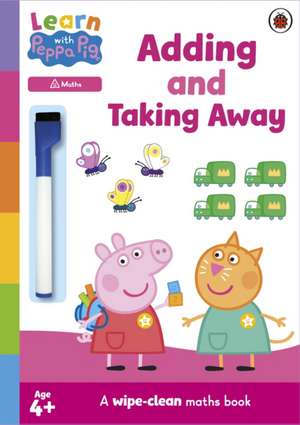 Adding and Taking Away wipe-clean activity book de Peppa Pig