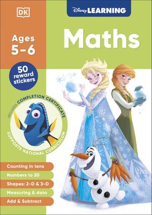 Disney Learning Maths (Ages 5-6) de Dk