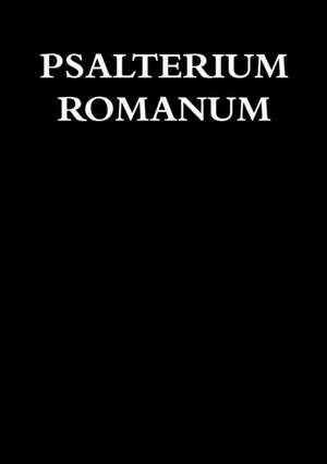 PSALTERIUM ROMANUM de A. A.