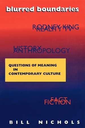 Blurred Boundaries – Questions of Meaning in Contemporary Culture de Bill Nichols