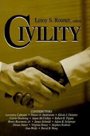 Civility de Leroy S. Rouner