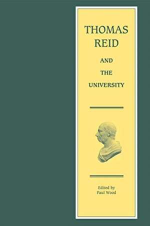 Thomas Reid and the University de Thomas Reid