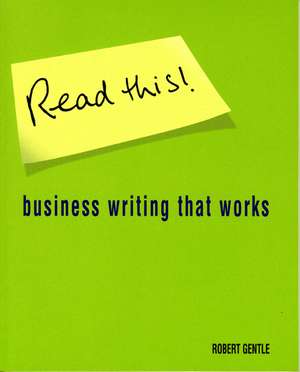 Read This! de Robert Gentle
