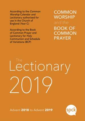 Common Worship Lectionary 2019 de Spck .