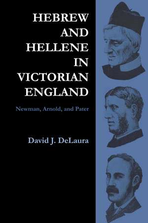 Hebrew and Hellene in Victorian England: Newman, Arnold, and Pater de David DeLaura