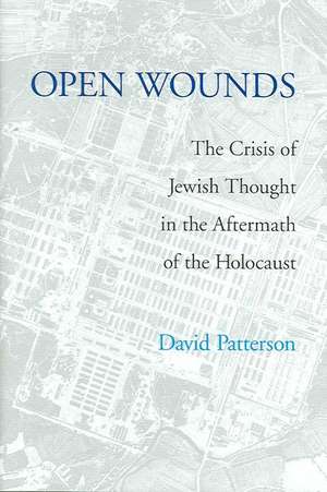 Open Wounds – The Crisis of Jewish Thought in the Aftermath of the Holocaust de David Patterson