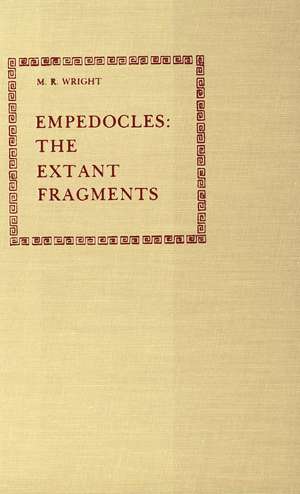 Empedocles: The Extant Fragments de Empedocles