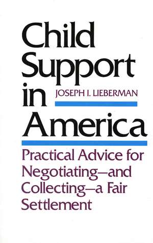 Child Support in America: Practical Advice on Negotiating and Collecting a Fair Settlement de Joseph I. Lieberman