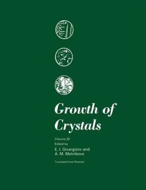 Growth of Crystals de E.I. Givargizov