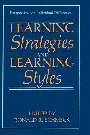 Learning Strategies and Learning Styles de Ronald R. Schmeck