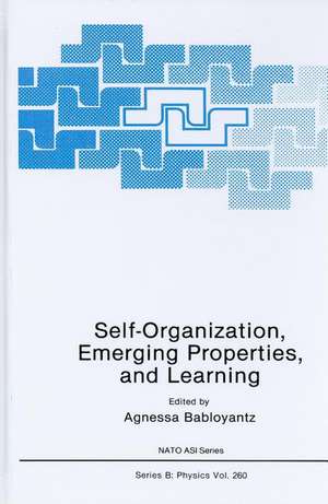 Self-Organization, Emerging Properties, and Learning de Agnessa Babloyantz