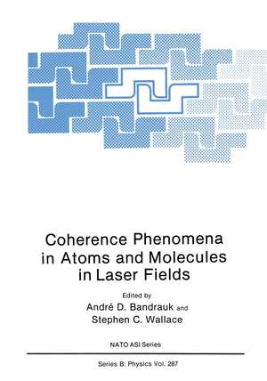 Coherence Phenomena in Atoms and Molecules in Laser Fields de North Atlantic Treaty Organization