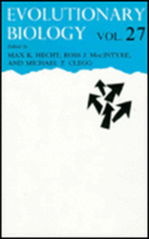 Evolutionary Biology de Max K Hecht