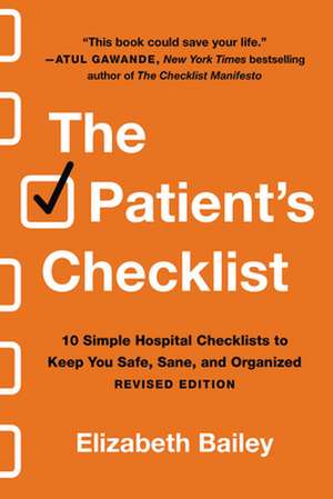 The Patient's Checklist de Elizabeth Bailey