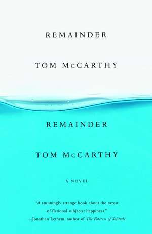 Remainder de Tom Mccarthy