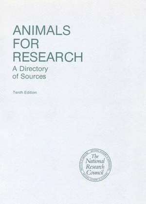 Animals for Research de National Research Council