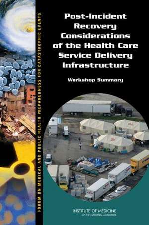 Post-Incident Recovery Considerations of the Health Care Service Delivery Infrastructure de Bruce M Altevogt