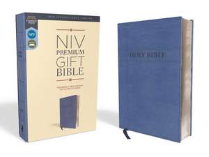 NIV, Premium Gift Bible, Leathersoft, Navy, Red Letter, Comfort Print: The Perfect Bible for Any Gift-Giving Occasion de Zondervan