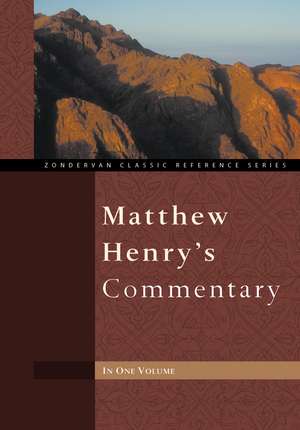 Matthew Henry's Commentary de Matthew Henry