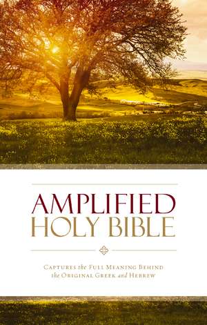 Amplified Holy Bible, Paperback: Captures the Full Meaning Behind the Original Greek and Hebrew de Zondervan