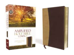 Amplified Holy Bible, Compact, Leathersoft, Tan/Burgundy: Captures the Full Meaning Behind the Original Greek and Hebrew de Zondervan