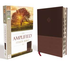 The Amplified Study Bible, Leathersoft, Brown, Thumb Indexed de Zondervan