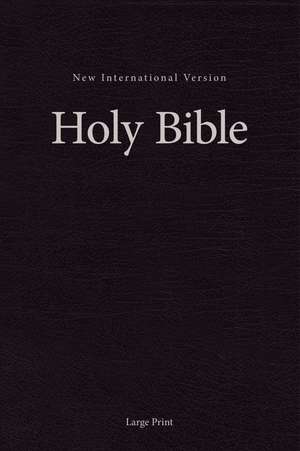 NIV, Pew and Worship Bible, Large Print, Hardcover, Black, Comfort Print de Zondervan