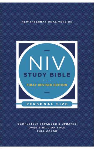 NIV Study Bible, Fully Revised Edition (Study Deeply. Believe Wholeheartedly.), Personal Size, Hardcover, Red Letter, Comfort Print de Kenneth L. Barker