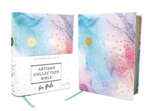 NIV, Artisan Collection Bible for Girls, Cloth over Board, Multi-color, Art Gilded Edges, Red Letter, Comfort Print de Zondervan